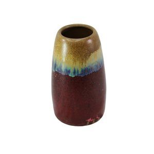 Canadian Pottery C P N P Ceramic Vase 90003 Brown Drip Glaze